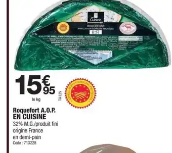 EN CUISINE Roquefort A.O.P.