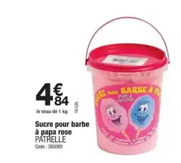 Promocash PATRELLE Sucre pour barbe à papa rose offre