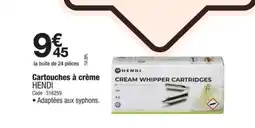Promocash HENDI Cartouches à crème offre