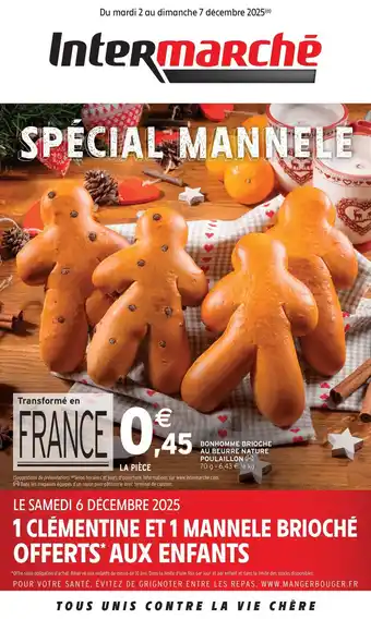 Intermarché POULAILLON Bonhomme brioche au beurre nature offre