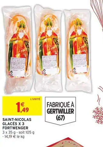 Intermarché FORTWENGER Saint-nicolas glacés x 3 offre
