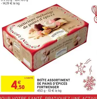 Intermarché FORTWENGER Boîte assortiment de pains d'épices offre