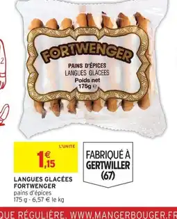 Intermarché FORTWENGER Langues glacées offre
