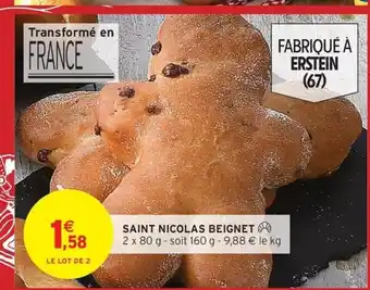 Intermarché Saint nicolas beignet offre