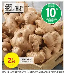 Intermarché Gingembre offre