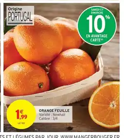 Intermarché Orange feuille offre