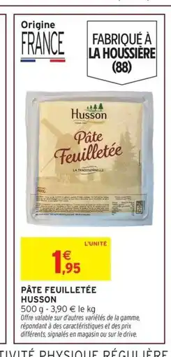 Intermarché HUSSON Pâte feuilletée offre