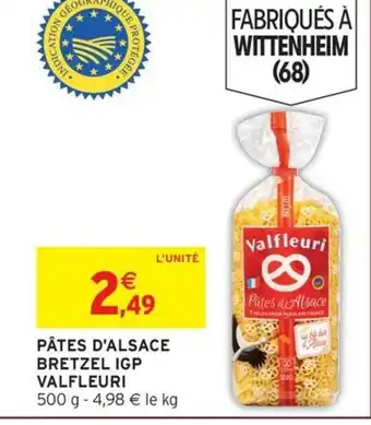 Intermarché VALFLEURI Pâtes d'alsace bretzel igp offre