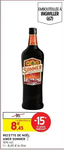 Intermarché Recette de noël amer sommer offre