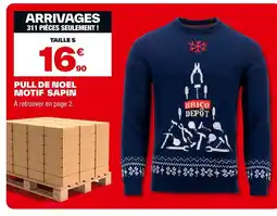 Brico Dépôt Pull de noel motif sapin offre