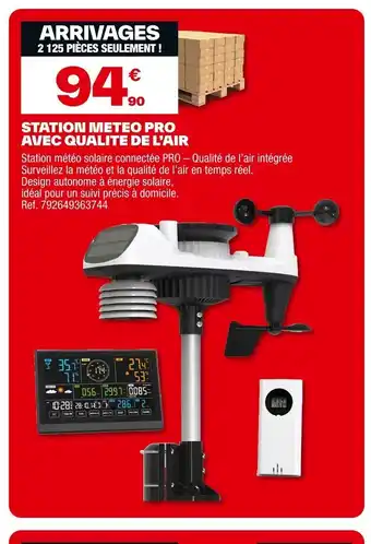 Brico Dépôt Station meteo pro avec qualite de l'air offre