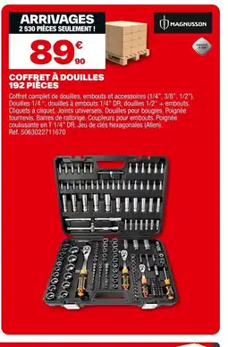 Brico Dépôt Coffret à douilles 192 pièces offre