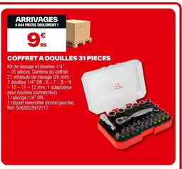 Brico Dépôt Coffret a douilles 31 pieces offre