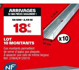 Brico Dépôt Lot 10 montants offre