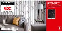 Brico Dépôt Lot de 2 panneaux effet marbre offre