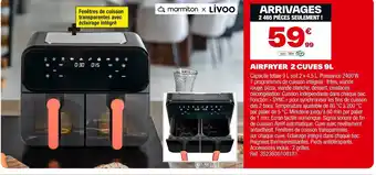 Brico Dépôt Airfryer 2 cuves offre