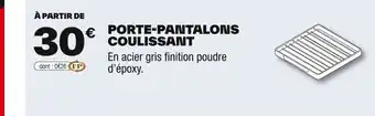Brico Dépôt Porte-pantalons coulissant offre