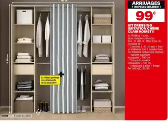 Brico Dépôt Kit dressing imitation chêne clair komet ii offre
