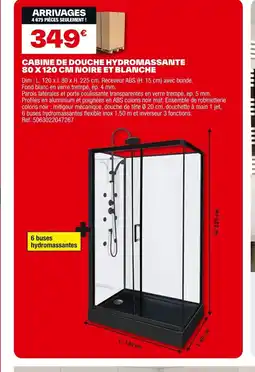 Brico Dépôt Cabine de douche hydromassante offre