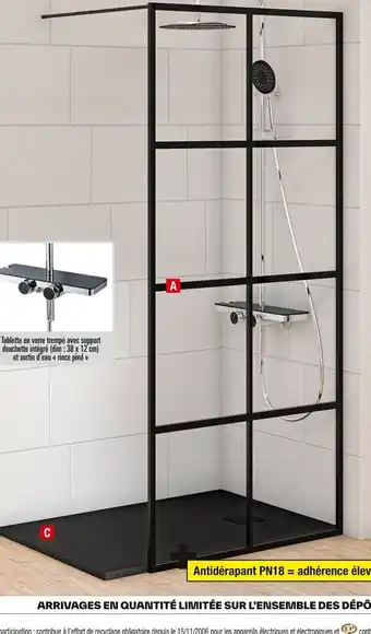 Brico Dépôt Paroi walk-in type industriel offre