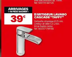 Brico Dépôt Mitigeur lavabo cascade taffy offre