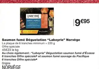Monoprix LABEYRIE Saumon fumé Dégustation Norvège offre