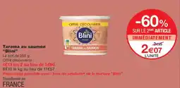 Monoprix BLINI Tarama au saumon offre