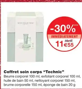 Monoprix TECHNIC Coffret soin corps offre