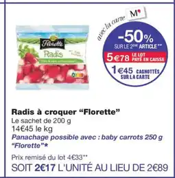 Monoprix FLORETTE Radis à croquer offre