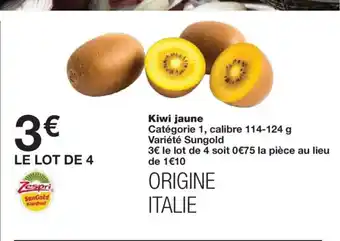 Monoprix Kiwi jaune offre