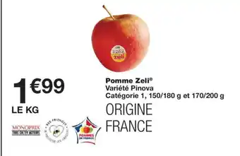 Monoprix Pomme Zeli offre