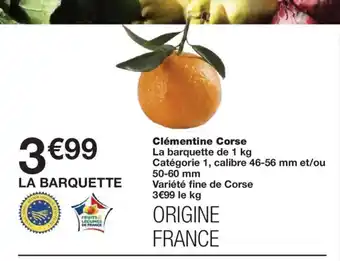 Monoprix Clémentine Corse offre