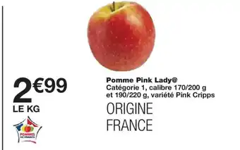 Monoprix Pomme Pink Lady offre