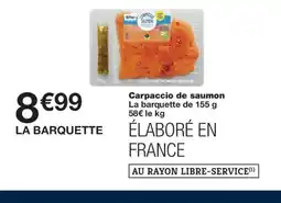 Monoprix Carpaccio de saumon offre