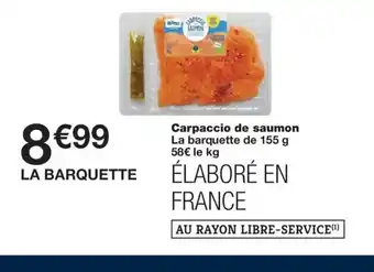 Monoprix Carpaccio de saumon offre