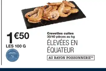 Monoprix Crevettes cuites offre