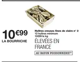 Monoprix Huîtres creuses fines de claire n° 3 offre