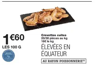 Monoprix Crevettes cuites offre