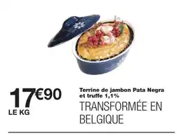 Monoprix Terrine de jambon Pata Negra et truffe 1,1% offre