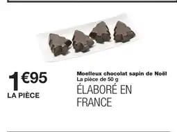 Monoprix Moelleux chocolat sapin de Noël offre