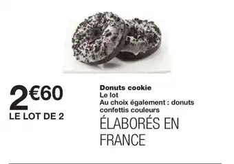 Monoprix Donuts cookie offre