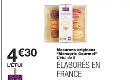 Monoprix MONOPRIX GOURMET Macarons originaux offre