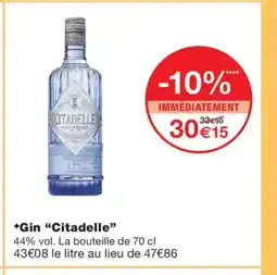 Monoprix CITADELLE Gin offre