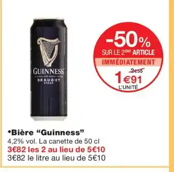 Monoprix GUINNESS Bière offre