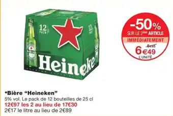 Monoprix HEINEKEN Bière offre