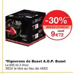 Monoprix Vignerons de Buzet A.O.P. Buzet offre