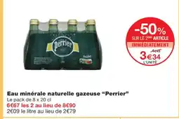 Monoprix PERRIER Eau minérale naturelle gazeuse offre