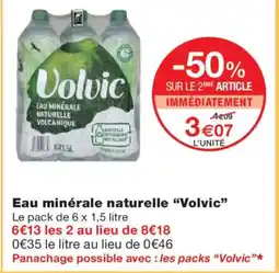 Monoprix VOLVIC Eau minérale naturelle offre