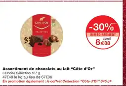 Monoprix CÔTE D'OR Assortiment de chocolats au lait offre