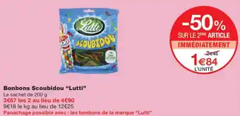 Monoprix LUTTI Bonbons Scoubidou offre